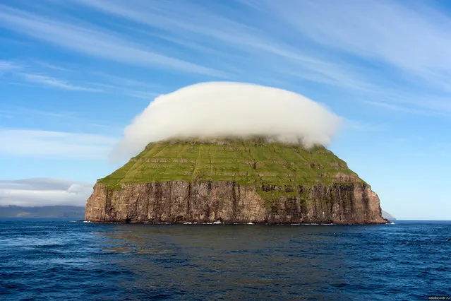 The Cloud Covered Island Of Litla Dimun