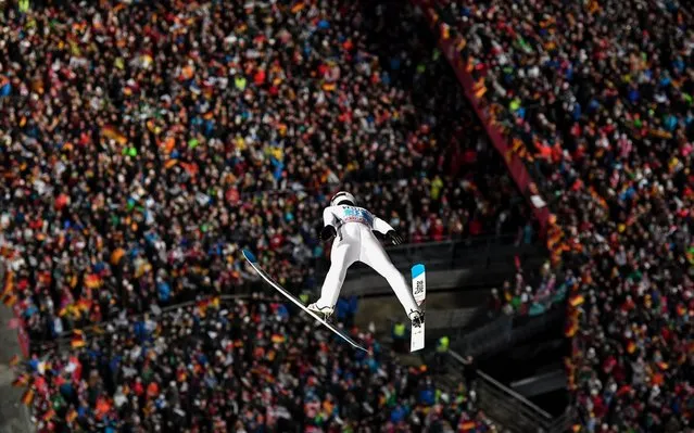 Robert Johansson of Norway soars through the air during first round for the first stage of the 68th Four Hills Tournament in Oberstdorf, Germany, 29 December 2019. (Photo by Lukas Barth-Tuttas/EPA/EFE/Rex Features/Shutterstock)