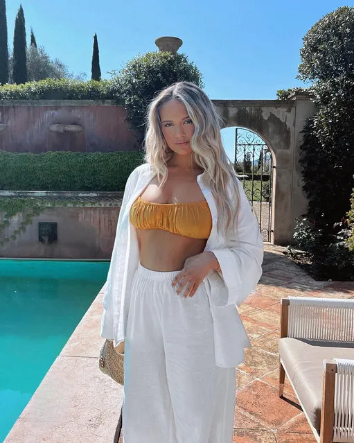 English social media influencer Molly-Mae Hague looked incredible in the sunshine during a trip to France in the second decade of May 2023. (Photo by Instagram)