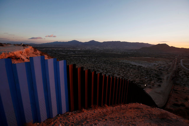 A view of a section of the wall separating Mexico and the United States, on the outskirts of Ciudad Juarez, Mexico, November 12, 2016. (Photo by Jose Luis Gonzalez/Reuters)