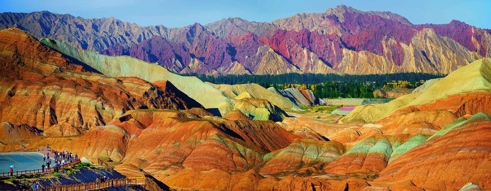 Zhangye Danxia Landform Geological Park in China