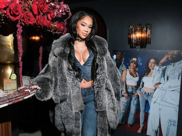 American rapper Saweetie attends the Hourglass Lip Launch Party during NYFW on February 8, 2024. (Photo by Brendon Cook/BFA.com)