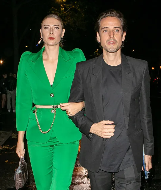 Maria Sharapova and husband Alexander Gilkes are seen at the Givenchy fashion show in Paris, France on September 29, 2019. (Photo by New Media Images/Splash News and Pictures)
