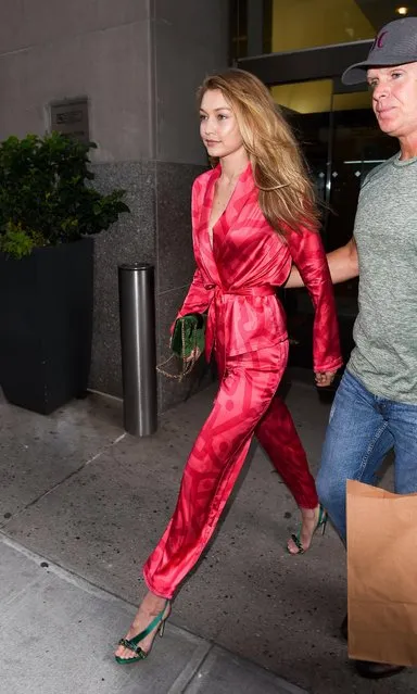 Model Gigi Hadid is seen on September 7, 2017 in New York City. (Photo by Splash News and Pictures)