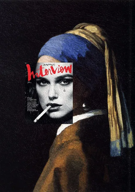Quirky Magazine covers: Keira and the girl with the pearl earring. (Photo by Eisen Bernard Bernardo/Caters News)