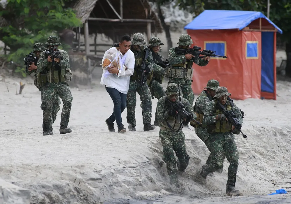 Elite Unit of the Philippine Marines in Action