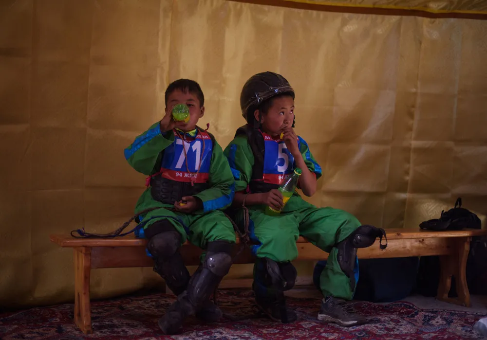 Mongolian Child Jockey