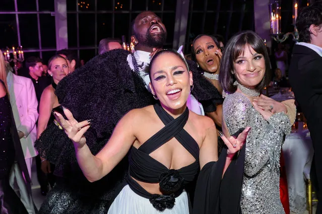 (L-R) American actor Brian Tyree Henry, American actress and singer Vanessa Hudgens,  American actress Kerry Washington, and American television actress Lea Michele attend The 2023 Met Gala Celebrating “Karl Lagerfeld: A Line Of Beauty” at The Metropolitan Museum of Art on May 01, 2023 in New York City. (Photo by Kevin Mazur/MG23/Getty Images for The Met Museum/Vogue)