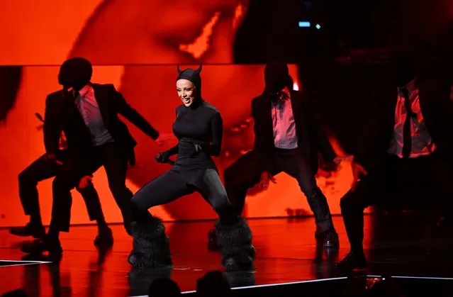 Rapper Doja Cat performs onstage during YouTube Brandcast 2023 at David Geffen Hall on May 17, 2023 in New York City. (Photo by Noam Galai/Getty Images for YouTube)