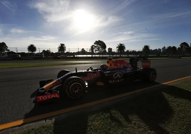 Red Bull Formula One driver Daniil Kvyat of Russia drives during the second practice session of the Australian F1 Grand Prix at the Albert Park circuit in Melbourne March 13, 2015.  REUTERS/Jason Reed