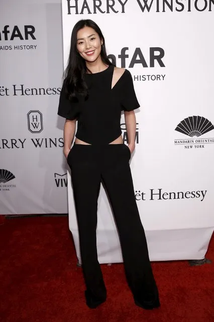 Model Liu Wen attends the 2016 amfAR New York Gala at Cipriani Wall Street in Manhattan, New York February 10, 2016. (Photo by Andrew Kelly/Reuters)