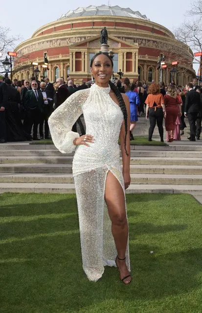 Star of The Drifters Girl, English recording artist everley Knight attends The Olivier Awards 2022 with MasterCard at Royal Albert Hall on April 10, 2022 in London, England. (Photo by David M. Benett/Dave Benett/Getty Images)