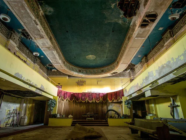 The abandoned opera hall. (Photo by Johnny Joo/Caters News)