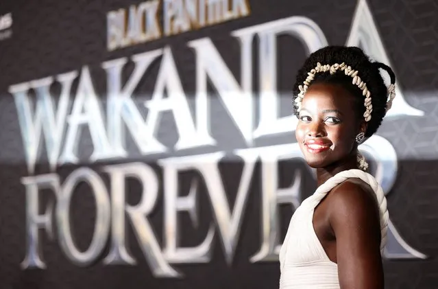 Cast member Lupita Nyong'o attends a premiere for the film “Black Panther: Wakanda Forever” in Los Angeles, California, U.S., October 26, 2022. (Photo by Mario Anzuoni/Reuters)