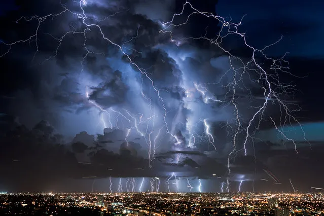 “Everglades lightning”. Miami, 2013. (Photo by lostINmia)