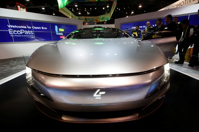 The LeSee Pro electric concept vehicle by LeEco is displayed during the 2017 CES in Las Vegas, Nevada January 5, 2017. (Photo by Steve Marcus/Reuters)