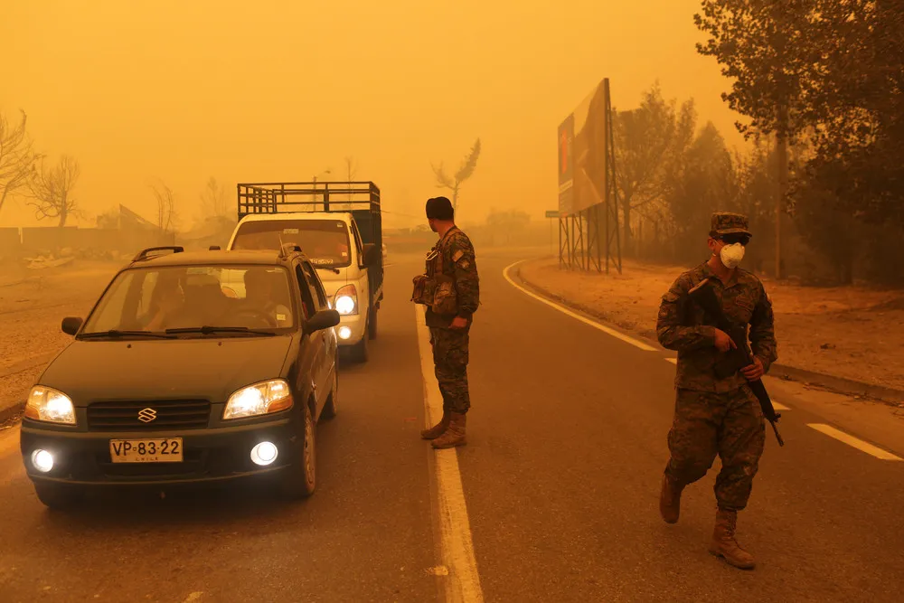 Worst Wildfires in Chile