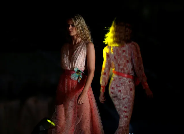 Models present creations by Elisabetta Franchi during the Malta Fashion Awards, the climax of Malta Fashion Week, in Valletta, Malta on May 31, 2019. (Photo by Darrin Zammit Lupi/Reuters)