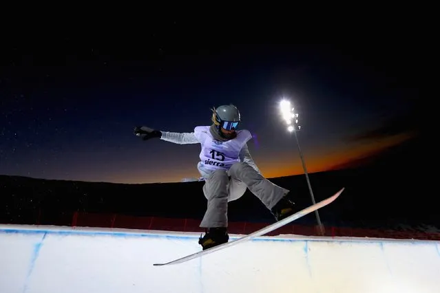An athlete in action during Women's halfpipe training on day two of the FIS Freestyle Ski & Snowboard World Championships 2017  March 8, 2017 in Sierra Nevada, Spain. (Photo by Clive Rose/Getty Images)
