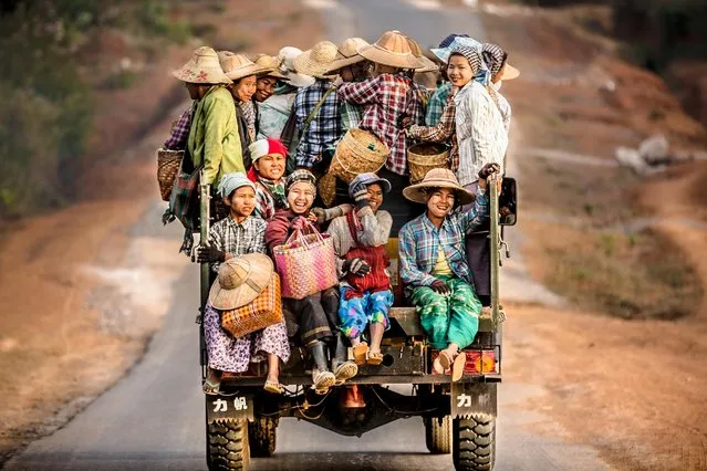Rice Field Workers Head Off After A Hard Day’s Work Near Inle Lake In Myanmar. This is one of more than 10,000 entries in the #Women2020 Photography Competition. (Photo by Marco Tagliarino/Agora)