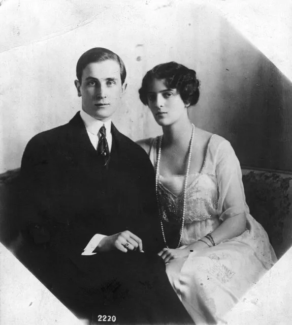 Russian Prince Felix Yusupoff with his wife Irina, a niece of Tsar Nicholas II, 1910. Yusupoff was involved with Rasputin's murder.