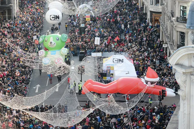London's Regent Street was transformed into a festive wonderland as over 800,000 revellers enjoyed the Hamleys annual Christmas Toy Parade on November 19, 2017 in London, England. (Photo by Eamonn M. McCormack/Getty Images for Hamleys)