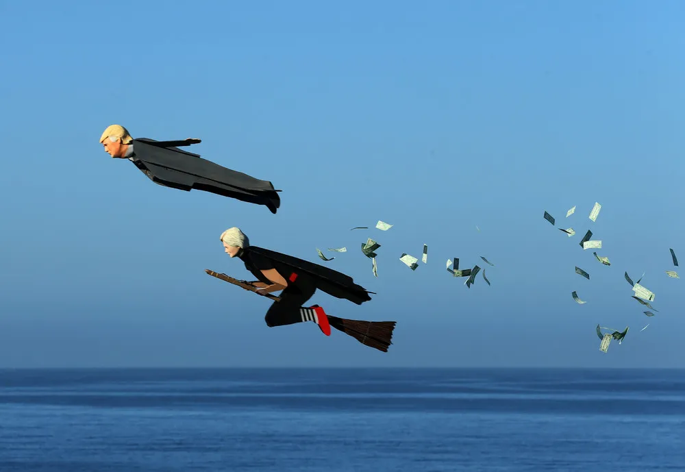Trump and Clinton Flying High