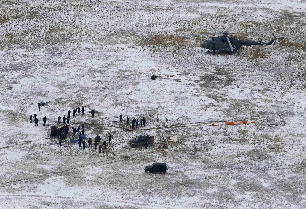 Soyuz TMA-13M Returns Crew Back to Earth