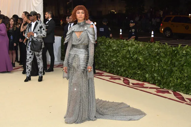 Zendaya attends the Heavenly Bodies: Fashion & The Catholic Imagination Costume Institute Gala at The Metropolitan Museum of Art on May 7, 2018 in New York City. (Photo by Neilson Barnard/Getty Images)