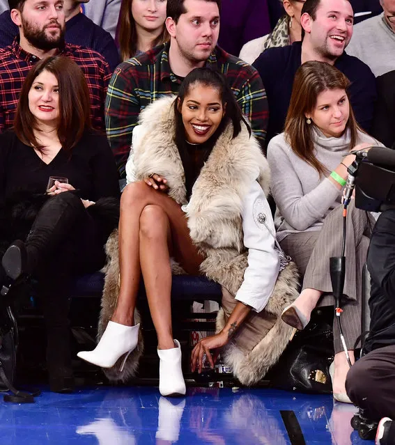Jessica White attends Indiana Pacers Vs. New York Knicks game at Madison Square Garden on December 20, 2016 in New York City. (Photo by James Devaney/GC Images)