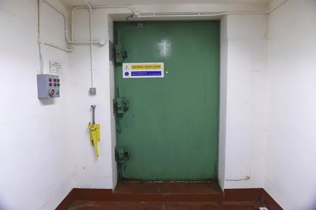 A blast door leads to the exterior of a former Regional Government HQ Nuclear bunker built by the British government during the Cold War which  has come up for sale in Ballymena, Northern Ireland on February 4, 2016. (Photo by Clodagh Kilcoyne/Reuters)