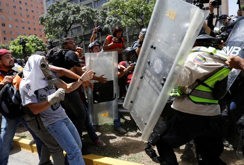 Protest against Nicolas Maduro in Caracas