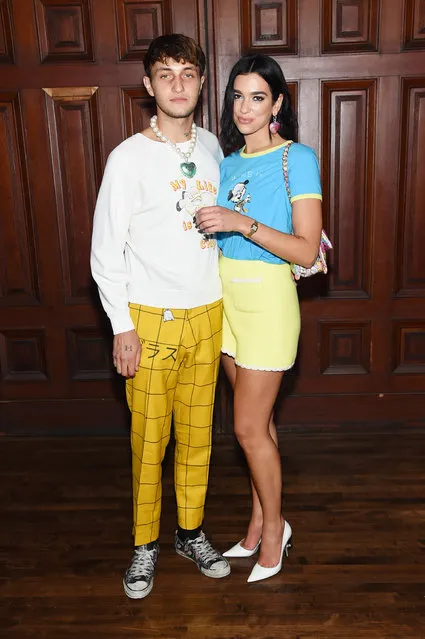 Anwar Hadid and Dua Lipa attend the Marc Jacobs Spring 2020 Runway Show at Park Avenue Armory on September 11, 2019 in New York City. (Photo by Jamie McCarthy/Getty Images for Marc Jacobs)