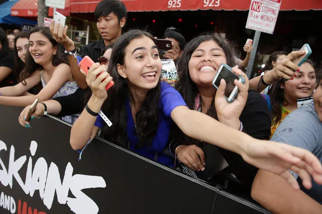 Fans attend the Los Angeles premiere of Awesomeness Film's JANOSKIANS: UNTOLD AND UNTRUE at Bruin Theatre on Tuesday, August 25, 2015, in Los Angeles, CA. (Photo by Eric Charbonneau/Invision for AwesomenessFilms/AP Images)