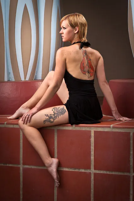 Hot tattooed girl. Hot Embers