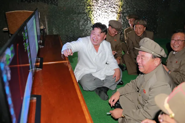 North Korean leader Kim Jong Un is pictured during a test-fire of strategic submarine-launched ballistic missile in this undated photo released by North Korea's Korean Central News Agency (KCNA) in Pyongyang August 25, 2016. (Photo by Reuters/KCNA)