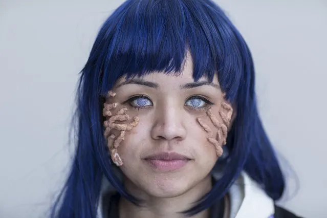 Samantha Diaz attends New York Comic Con dressed as Hinata from Naruto in Manhattan, New York, October 8, 2015. (Photo by Andrew Kelly/Reuters)
