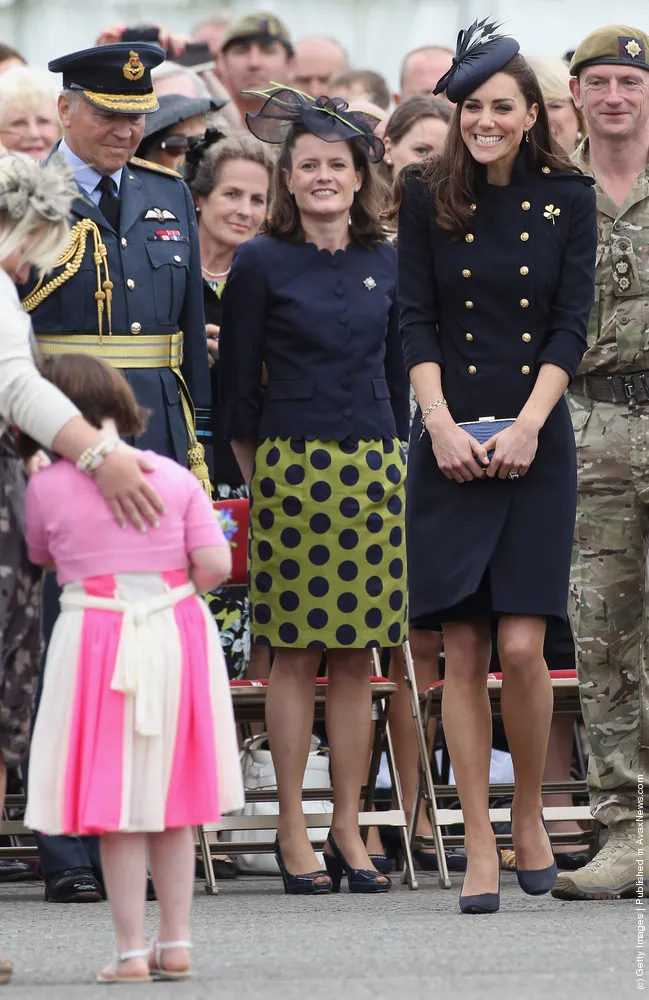 The Duke And Duchess Of Cambridge Attend The Irish Guards Medal Parade