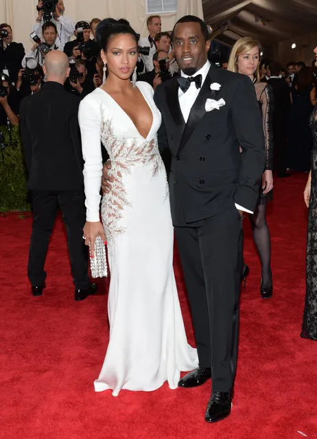 Cassie Ventura and Sean Combs arrives at The Metropolitan Museum of Art's Costume Institute benefit gala celebrating “China: Through the Looking Glass” on Monday, May 4, 2015, in New York. (Photo by Evan Agostini/Invision/AP Photo)