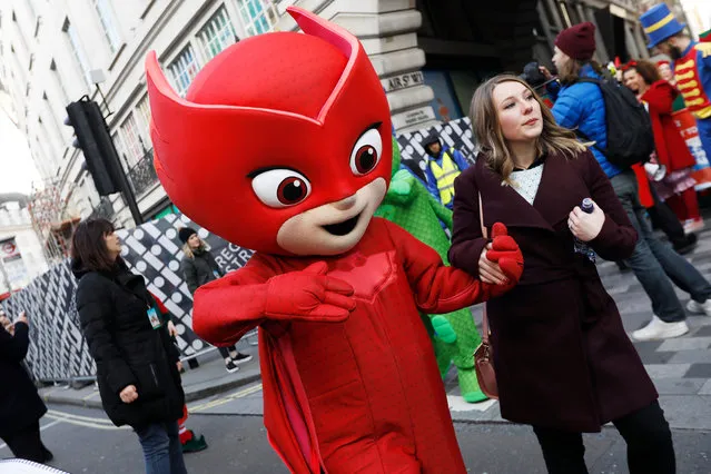 London's Regent Street was transformed into a festive wonderland as over 800,000 revellers enjoyed the Hamleys annual Christmas Toy Parade on November 19, 2017 in London, England. (Photo by Tristan Fewings/Getty Images for Hamleys)