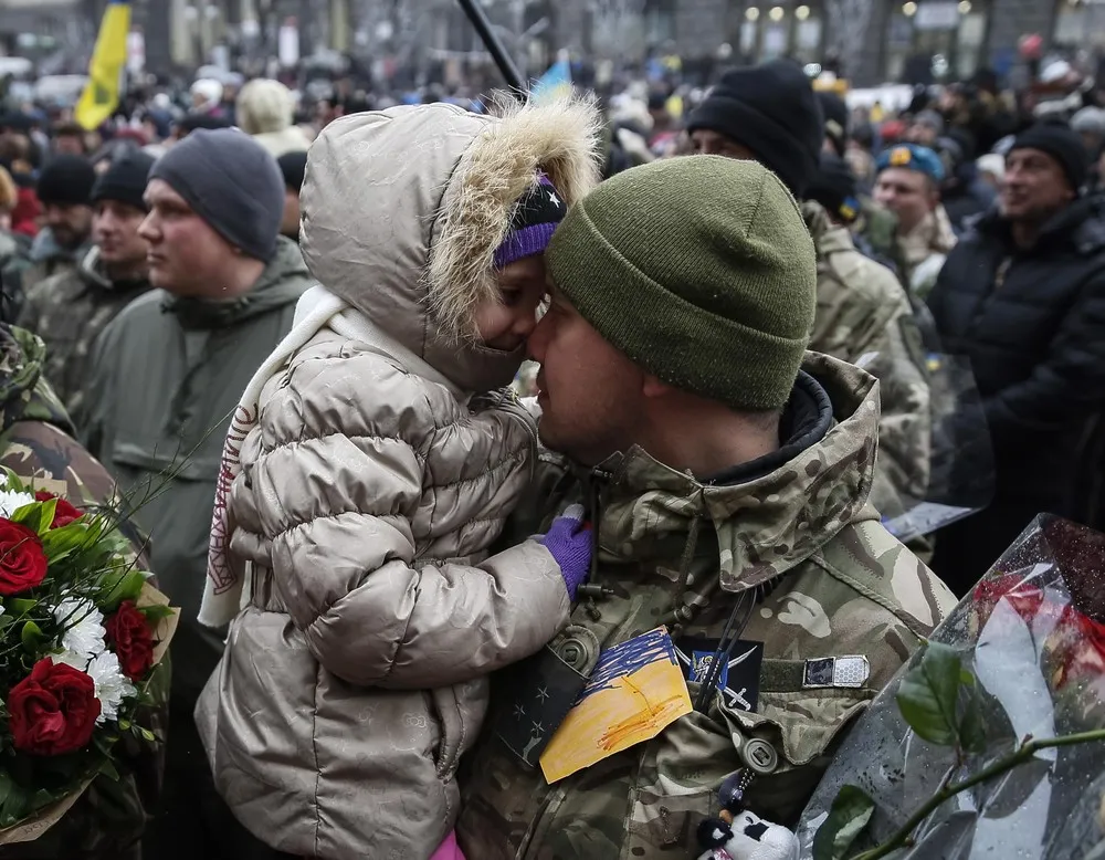 Servicemen's Welcoming Ceremony in Kiev