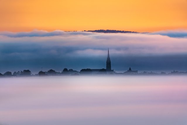 Morning fog rolls around All Saints’ Church in Ryde, on the Isle of Wight on June 25, 2024. (Photo by Jamie Russell/IslandVisions via BNPS)