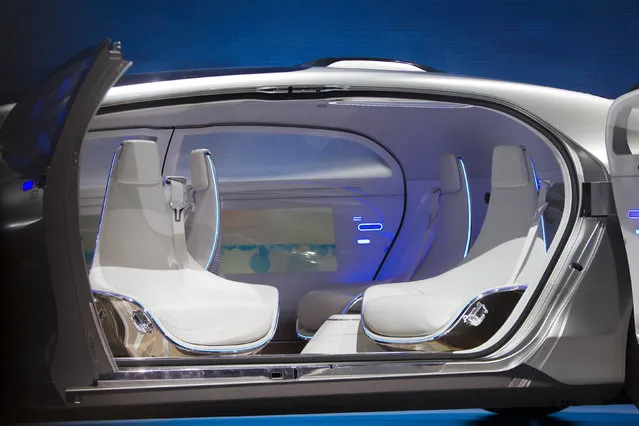 The interior of the Mercedes-Benz F015 Luxury in Motion autonomous concept car is shown during the 2015 International Consumer Electronics Show (CES) in Las Vegas, 2015. (Photo by Steve Marcus/Reuters)