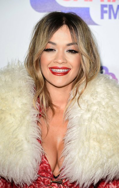 Rita Ora attends the Capital FM Jingle Bell Ball with Coca-Cola at The O2 Arena on December 9, 2017 in London, England. (Photo by PA Wire)
