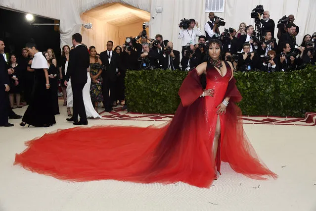 Nicki Minaj attends the Heavenly Bodies: Fashion & The Catholic Imagination Costume Institute Gala at The Metropolitan Museum of Art on May 7, 2018 in New York City. (Photo by Frazer Harrison/FilmMagic)