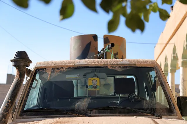 A Syrian Democratic Forces (SDF) vehicle with a weapon installed on it is pictured, in Tal Samin village, north of Raqqa city, Syria November 19, 2016. (Photo by Rodi Said/Reuters)