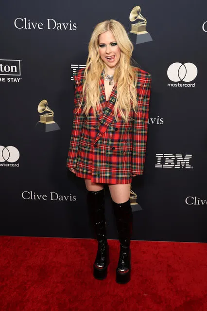 Canadian singer-songwriter Avril Lavigne attends the 66th GRAMMY Awards Pre-GRAMMY Gala & GRAMMY Salute to Industry Icons Honoring Jon Platt at The Beverly Hilton on February 03, 2024 in Beverly Hills, California. (Photo by Amy Sussman/Getty Images)