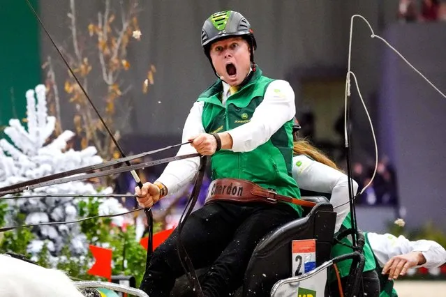 Bram Chardon OF Nederlands In the FEI Driving World Cup during the CHI de Geneva – Rolex Grand Slam of Show Jumping on December 12, 2021 in Geneva, Switzerland. (Photo by Pierre Costabadie/Icon Sport via Getty Images)