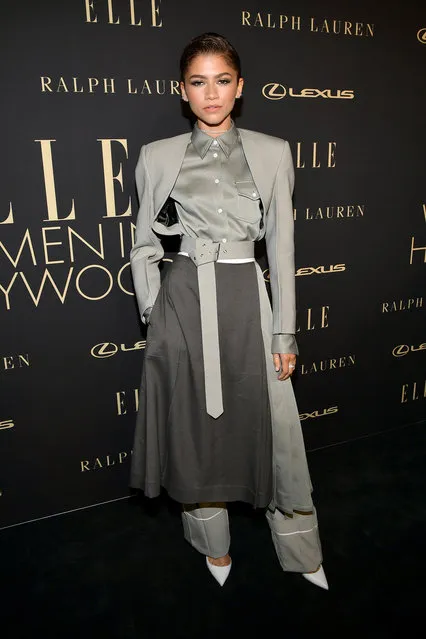 Zendaya attends ELLE's 26th Annual Women In Hollywood Celebration Presented By Ralph Lauren And Lexus at The Four Seasons Hotel Los Angeles on October 14, 2019 in Beverly Hills, California. (Photo by Emma McIntyre/Getty Images for ELLE)