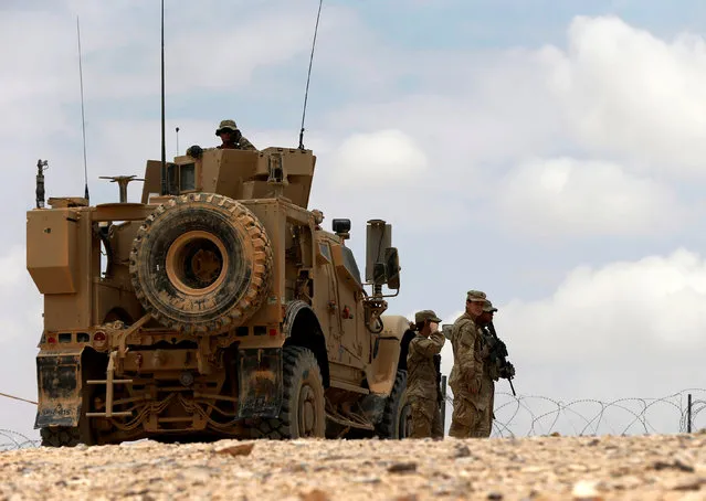 U.S. soldiers take part in Exercise Eager Lion at one of the Jordanian military bases in Zarqa, east of Amman, Jordan, May 24, 2016. (Photo by Muhammad Hamed/Reuters)